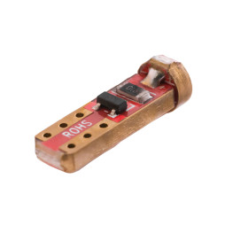 Світлодіодна авто лампа T5-3030-1smd лінза білий 12V LEDUA