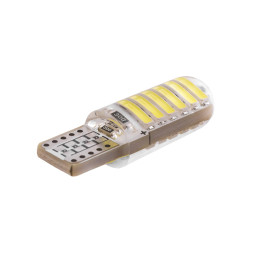 Светодиодная автолампа S T10 W5W 12В SMD7014-12led белый