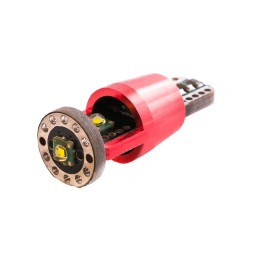 Светодиодная автолампа T10 W5W с обманкой 12В CREE-3led белый