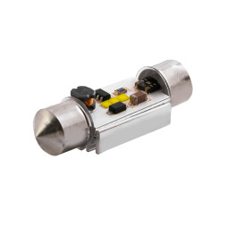 Світлодіодна авто лампа S85-36mm-CSP1818-3W обманка 12-24V білий LEDUA