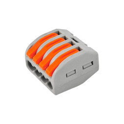 Сполучна клема сірий, 4-контакта PTC-214