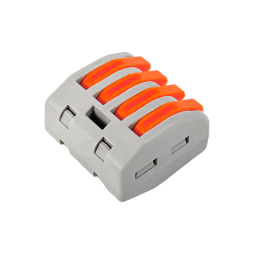 Сполучна клема сірий, 4-контакта PTC-214