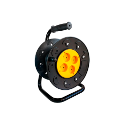 Котушка до 50м кабелю 4 гнізда 16А з/з захист від перенагрузки LMK72001