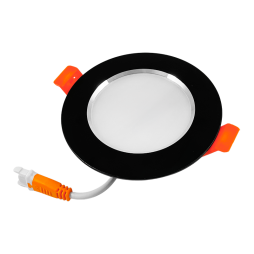 Светильник светодиодный врезной Biom DF-6B DownLight 6Вт круглый 5000К Черный