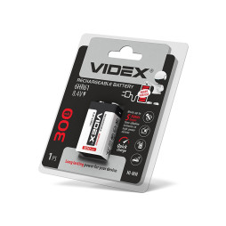 Акумулятор 6HR61 300mAh blister/1шт Videx