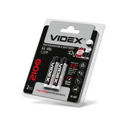 Акумулятор HR6/AA 2100mAh double blister/2шт Videx