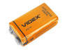 Батарейка солевая Videx 6F22 9 V Крона shrink 1 шт