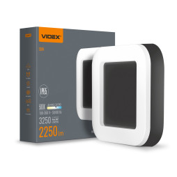 LED светильник ART IP65 квадратный VIDEX 30W 5000K Black