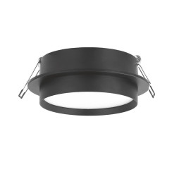 Светильник VIDEX под лампу GX53 врезной Круглый Черный (VL-SPF33R-B)