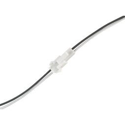 Конектор "мама" - провід+"папа"-провід сіро білий