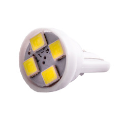 Світлодіодна авто лампа T10-3528-4smd білий 24V LEDUA
