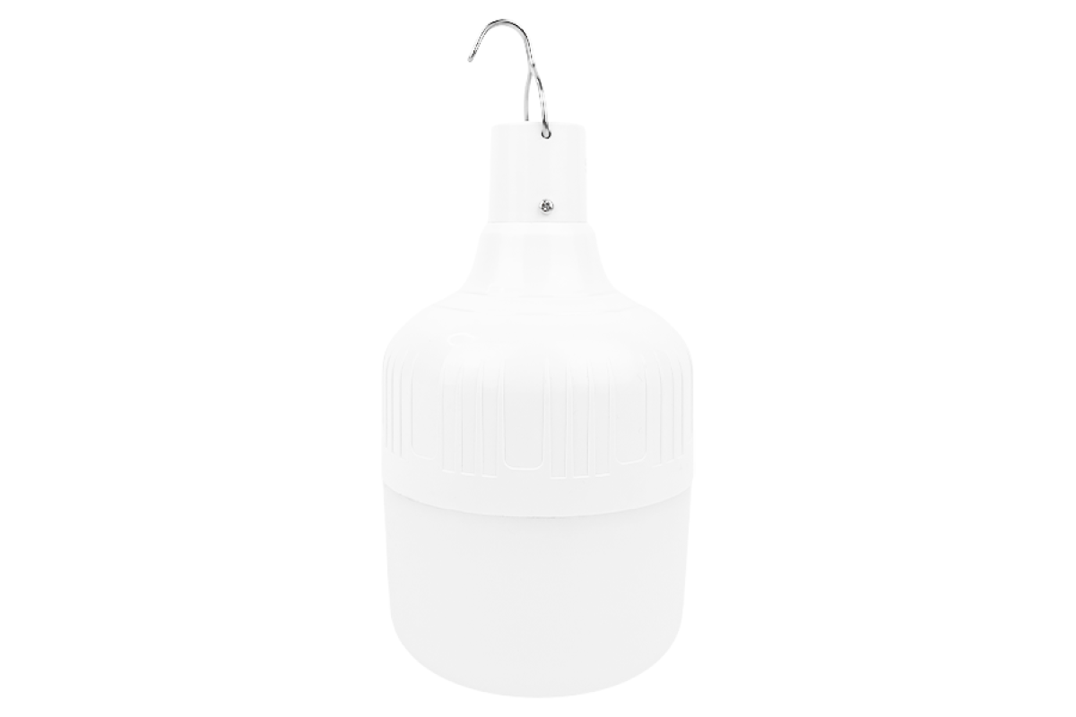 Лампа-ліхтар №8 акум 18650 з гачком 11W 1100LM 2400mAH 6500K Mini USB 30см, 3 режими, 95*160мм