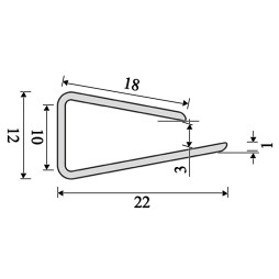 Комплект светодиодных клипс пластиковых LEDUA для подсветки стеклянных полок 6шт 110-240В теплый белый