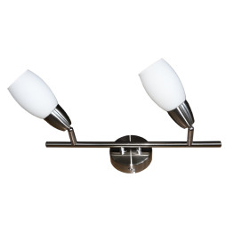 Спот Lemanso ST141-2 двойной E14/9W матовый хром