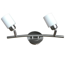 Спот Lemanso ST144-2 двойной G9/40W матовый хром