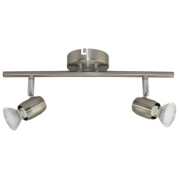 Спот Lemanso ST185-2 двойной GU10/50W матовый хром