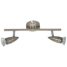 Спот Lemanso ST187-2 двойной GU10/50W матовый хром