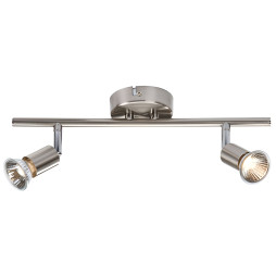 Спот Lemanso ST188-2 двойной GU10/50W матовый хром