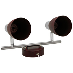 Спот Lemanso ST196-2 двойной E14/40W вишня