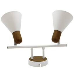 Спот Lemanso ST197-2 двойной E14/40W ольха