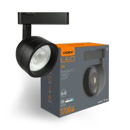 Светильник магнитный трековый VIDEX LA78B 18W 4000K 48V Black