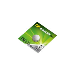 Батарейка годиникова лужна AG1/164 кругла GP