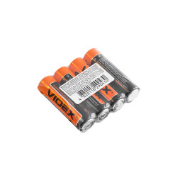 Батарейка Videx солевая АА / LR06 (пальчик) (уп.4шт)