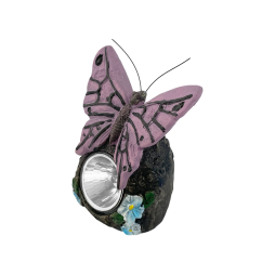 Світильник LED газон 1LED IP44 сон. батарея фіолетовий  CAB124 Лємансо