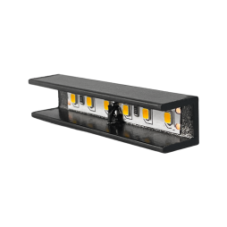 Світильник меблевий "Мелашка" П подібний 60мм 0,48W 12V корпус чорний, золоте світло LEDUA