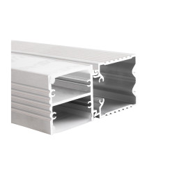 Профиль алюминиевый анодированный LEDUA АЛ-18 + рассеиватель для LED ленты накладной 1 м