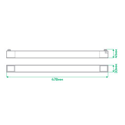 Світлодіодний трековий світильник Ardero AL122 30Вт 4000K чорний