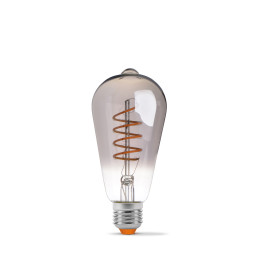 LED лампа VIDEX Filament ST64FGD 4W E27 2100K дімерна графіт