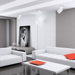 Накладний поворотний світильник Feron ML318-S під лампу білий