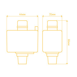 Адаптер для однофазного шинопроводу Feron LD1040 білий