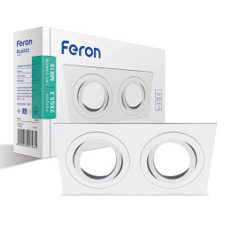 Встроенный поворотный светильник Feron DL6222 под белый лампу.