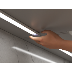 Світильник світлодіодний з датчиком на взмах руки меблевий накладний 200мм 12V 6500К LEDUA