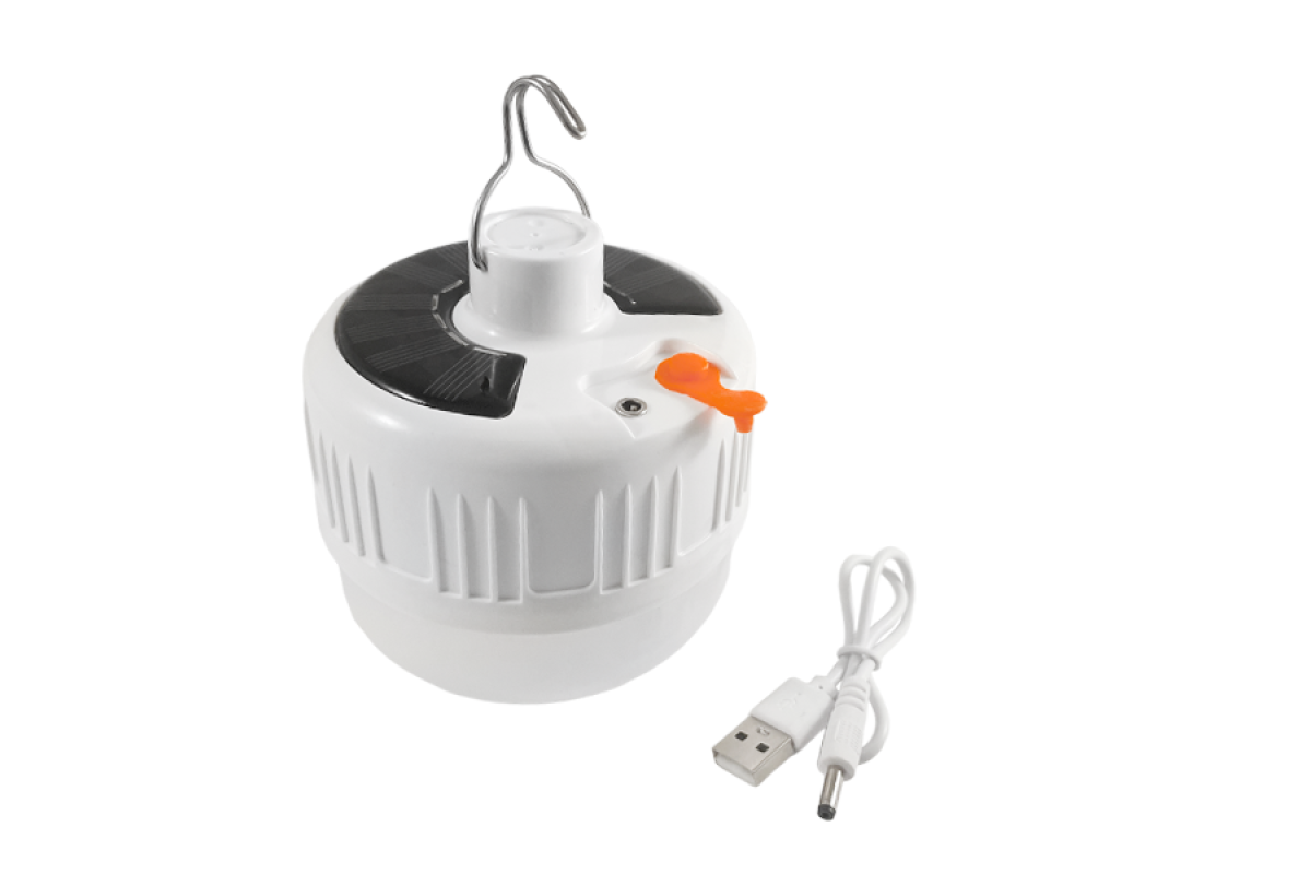 Кемпінговий підвісний LED світильник USB 4W 1500mAh+сонячна панель