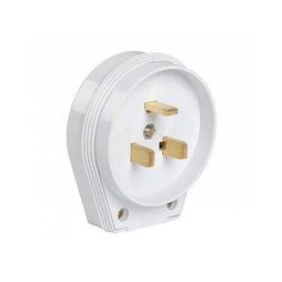 Вилка с заземлением для электроплит Lemanso LMA314 однофазная белый