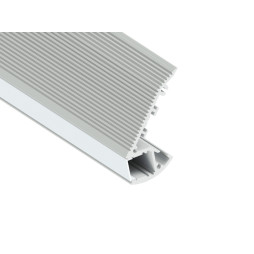 Профиль алюминиевый анодированный лестничный LEDUA АЛ-19-1 + рассеиватель для LED ленты для ступеней 1 м