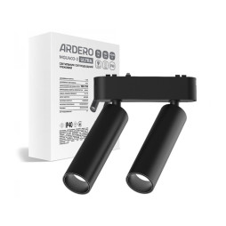 Светодиодный магнитный трековый светильник 2*7Вт 4000K 24° черный MGU403-2 ULTRA Feron