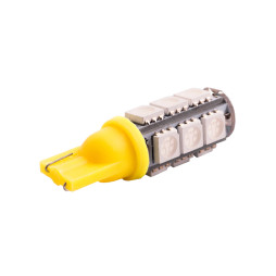 Світлодіодна авто лампа T10-5050-13smd жовтий 12V LEDUA