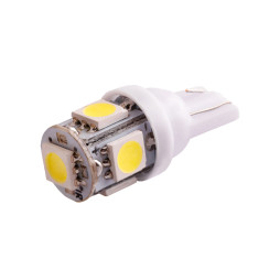 Світлодіодна авто лампа T10-5050-5smd білий 12V LEDUA