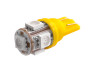 Светодиодная автолампа T10 W5W 12В SMD5050-5led желтый