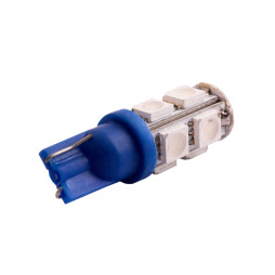 Світлодіодна авто лампа T10-5050-9smd синій 12V LEDUA