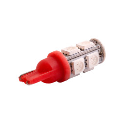 Світлодіодна авто лампа T10-5050-9smd червоний 12V LEDUA
