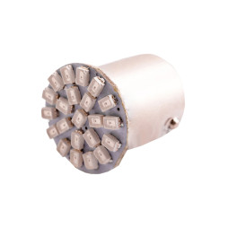 Світлодіодна авто лампа T25-1206-22SMD 1156 жовтий 12V LEDUA