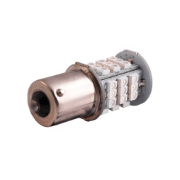 Світлодіодна авто лампа T25-1206-45SMD 1156 червоний 12V LEDUA