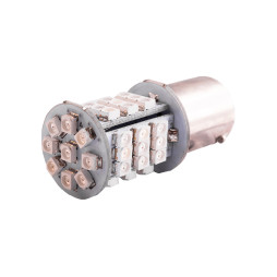 Світлодіодна авто лампа T25-1206-45SMD 1156 жовтий 12V LEDUA