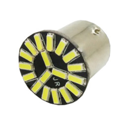 Світлодіодна авто лампа T25-4014-18SMD 1156 червоний 12V LEDUA