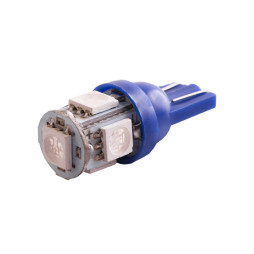 Світлодіодна авто лампа T10-5050-5smd синій 24V LEDUA